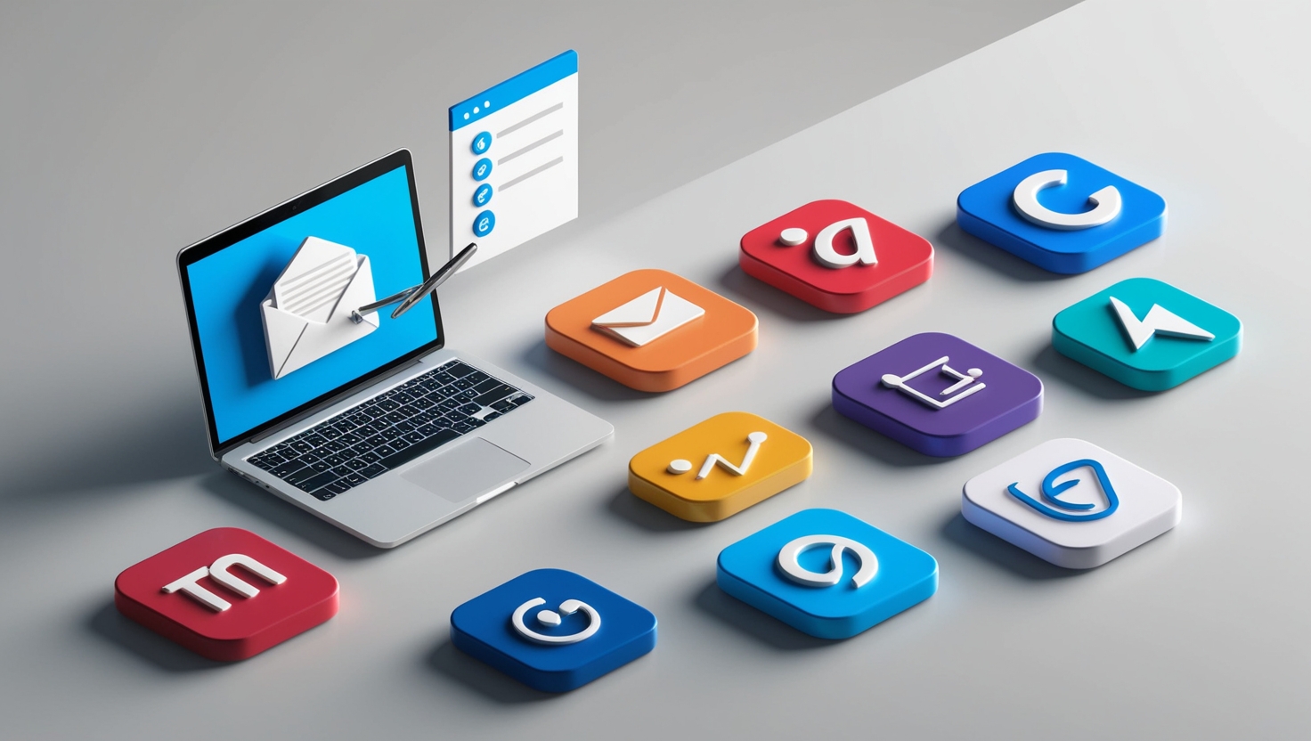 SagarInfoSysHub is a growing digital marketing company with an image for 3D visual icons.